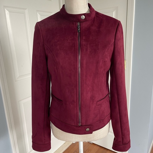 Burgundy vegan suede - Picture 2 of 3